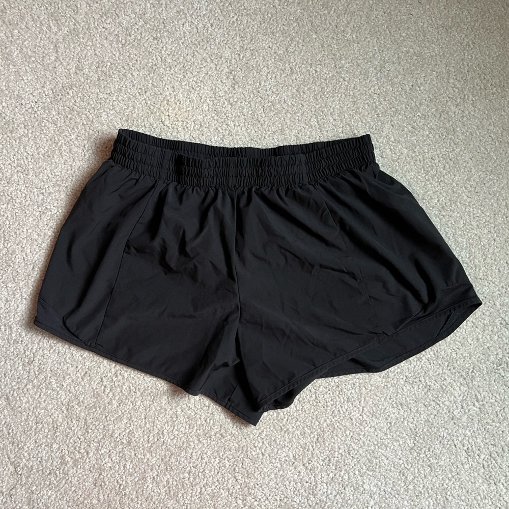 Athletic Works Girls Black Running Shorts